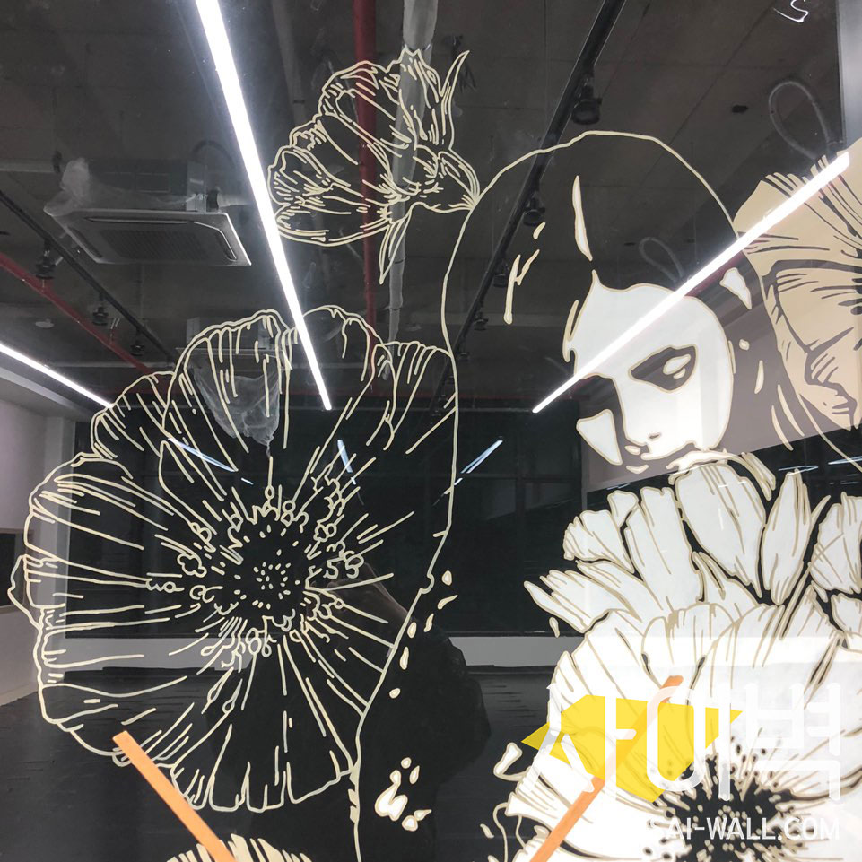 댄스 학원 인테리어 벽화 벽화 시공 사진 1